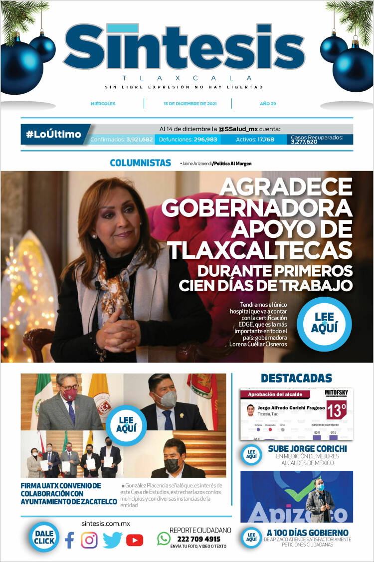 Portada de Síntesis de Tlaxcala (M&eacute;xico)