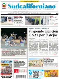Portada de El Sudcaliforniano (M&eacute;xico)