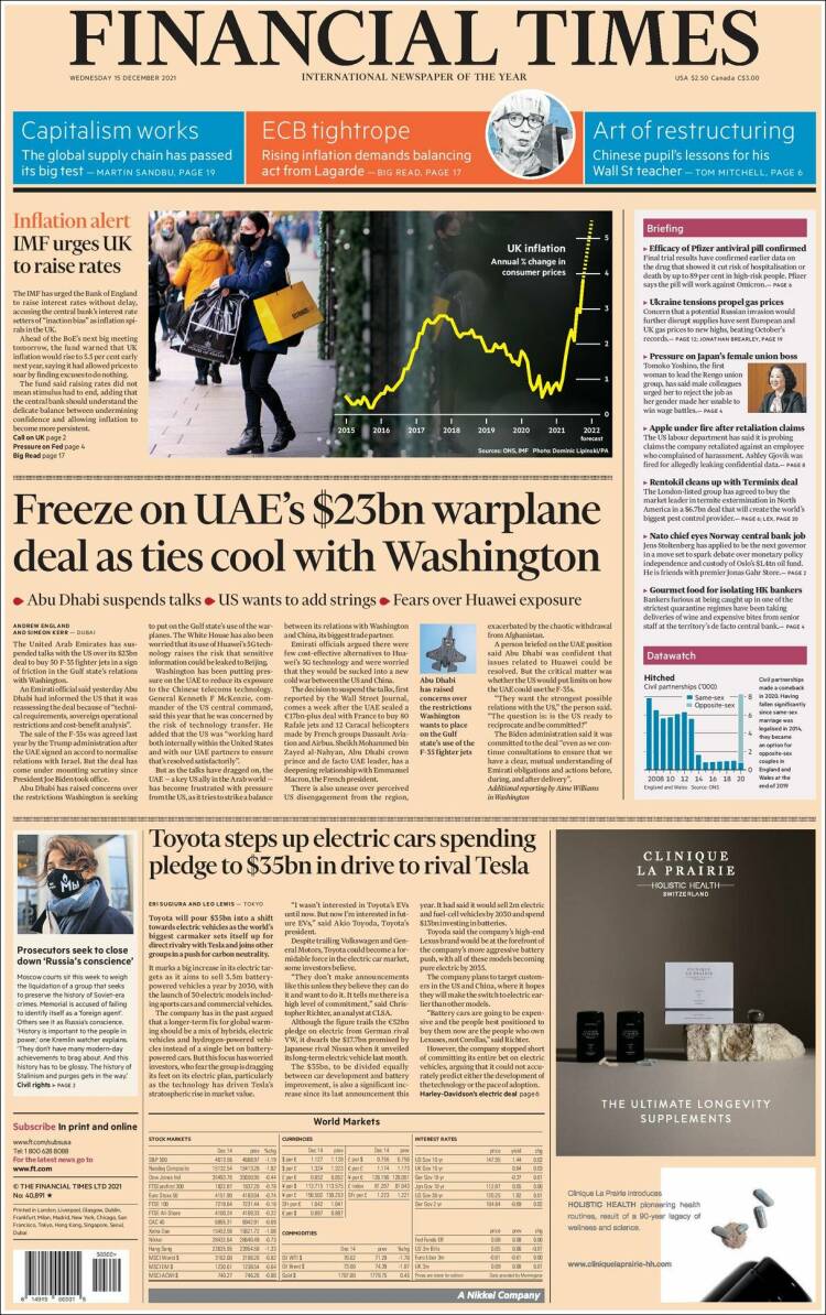 Portada de Financial Times - USA (USA)