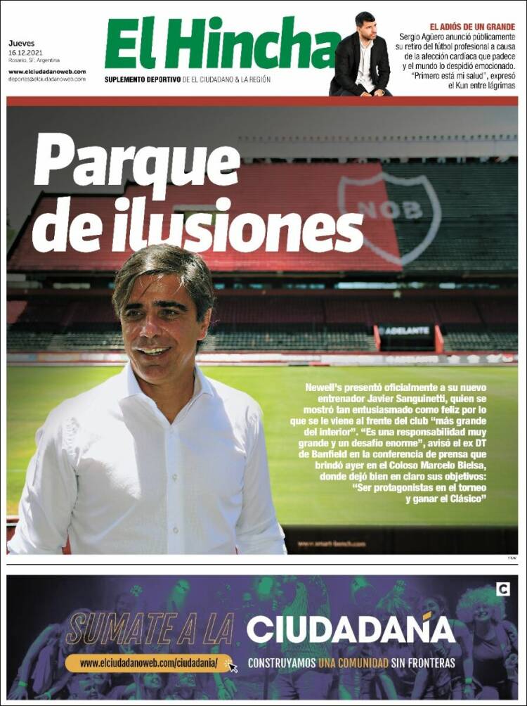 Portada de El Hincha (Argentina)