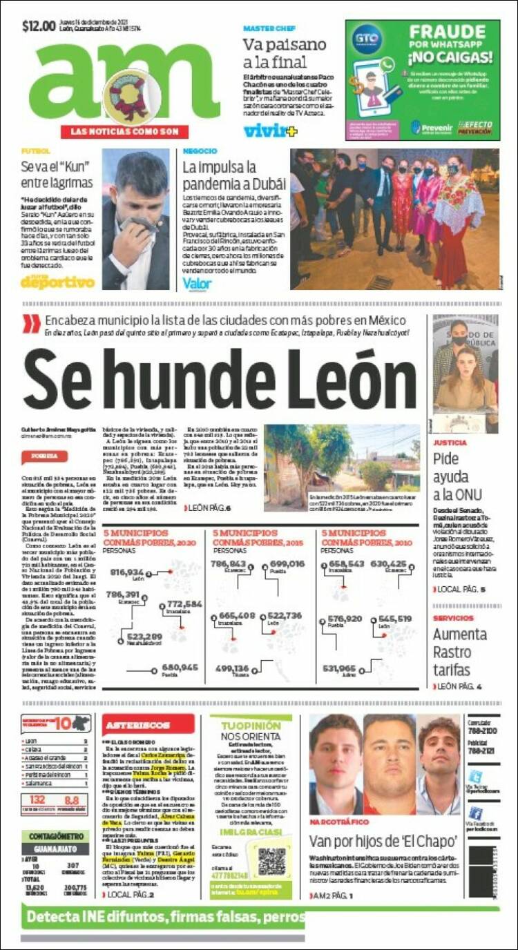 Portada de Al Día A.M. (M&eacute;xico)