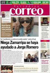 Portada de Correo - El diario del Estado de Guanajuato (M&eacute;xico)