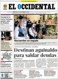 Portada de El Occidental (M&eacute;xico)