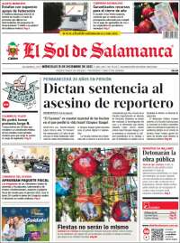 Portada de El Sol de Salamanca (M&eacute;xico)