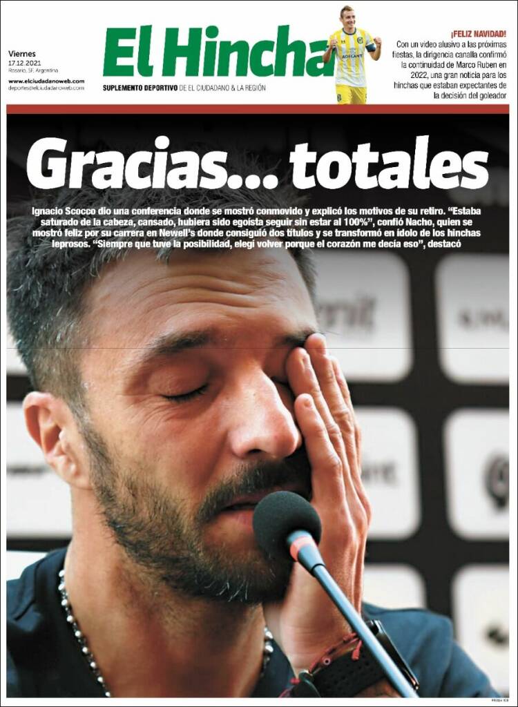 Portada de El Hincha (Argentina)