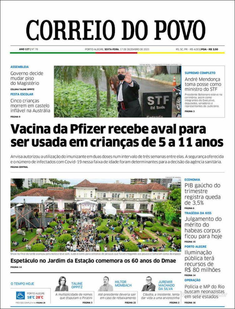 Portada de Correio Do Povo (Brasil)