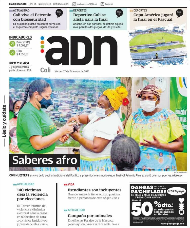 Portada de ADN - Cali (Colombia)