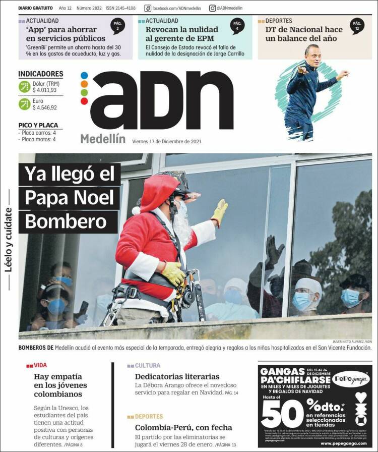 Portada de ADN - Medellín (Colombia)