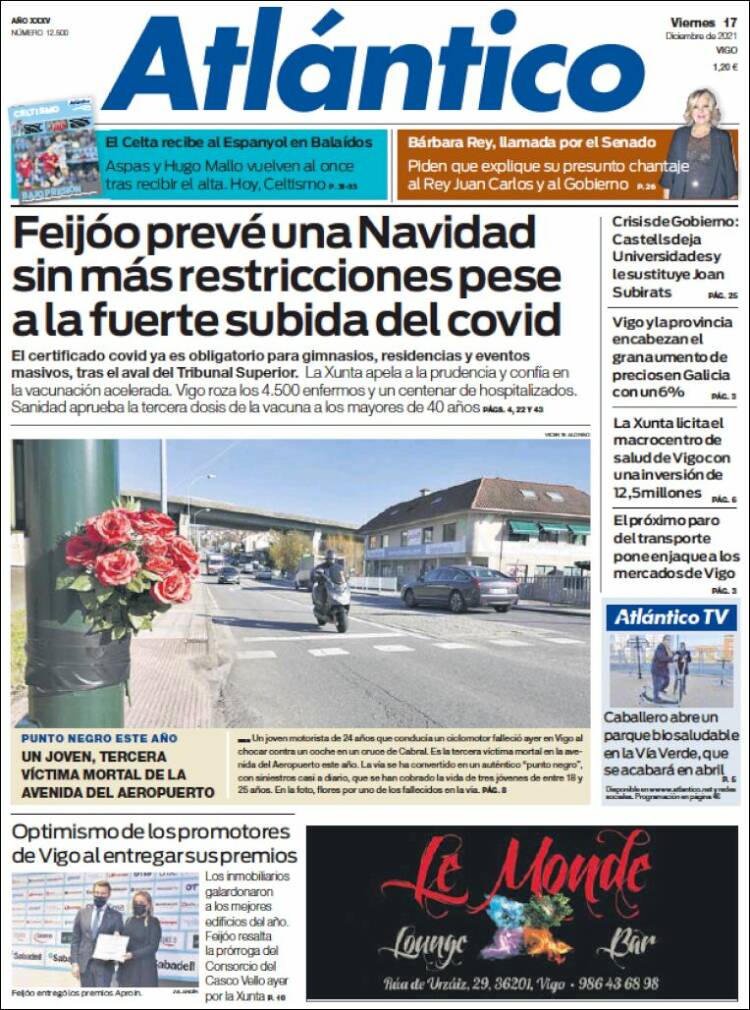 Portada de Atlántico Diario (Espa&ntilde;a)