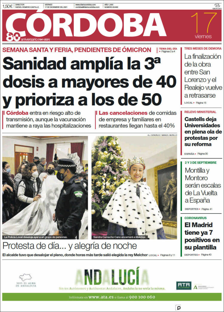 Portada de Diario de Córdoba (Espa&ntilde;a)