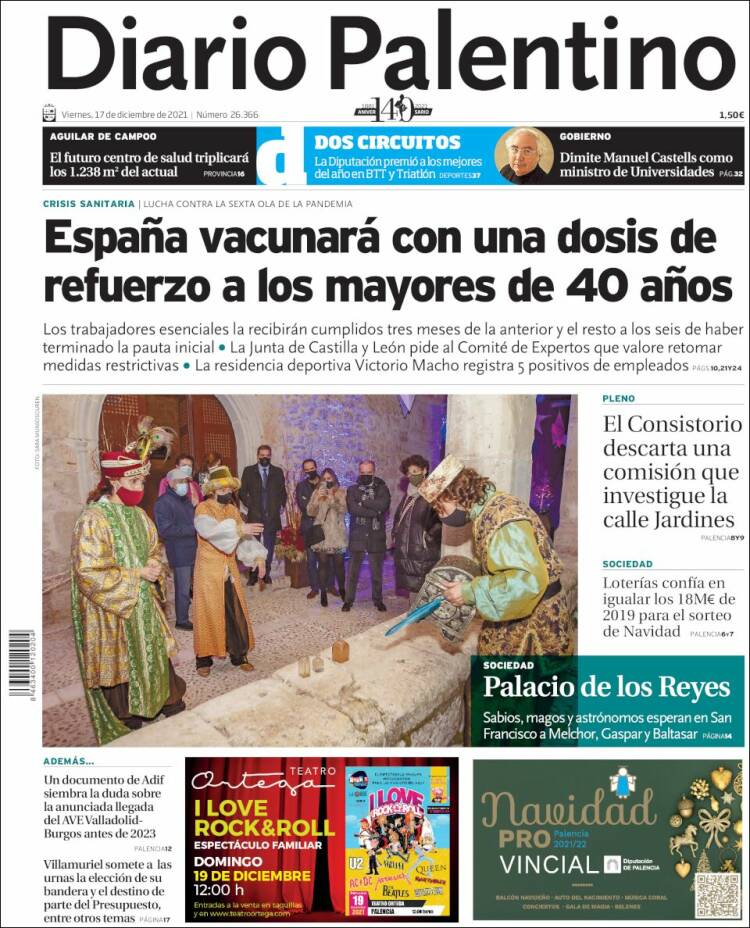 Portada de Diario Palentino (Espa&ntilde;a)