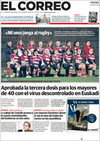 Portada de El Correo - Guipuzcoa (Espa&ntilde;a)