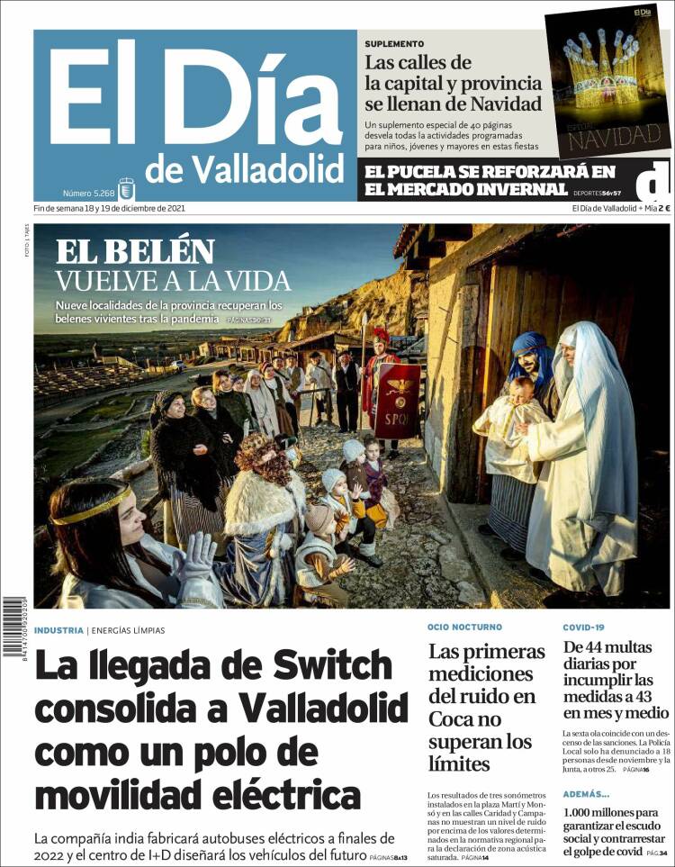 Portada de El Día de Valladolid (Espa&ntilde;a)