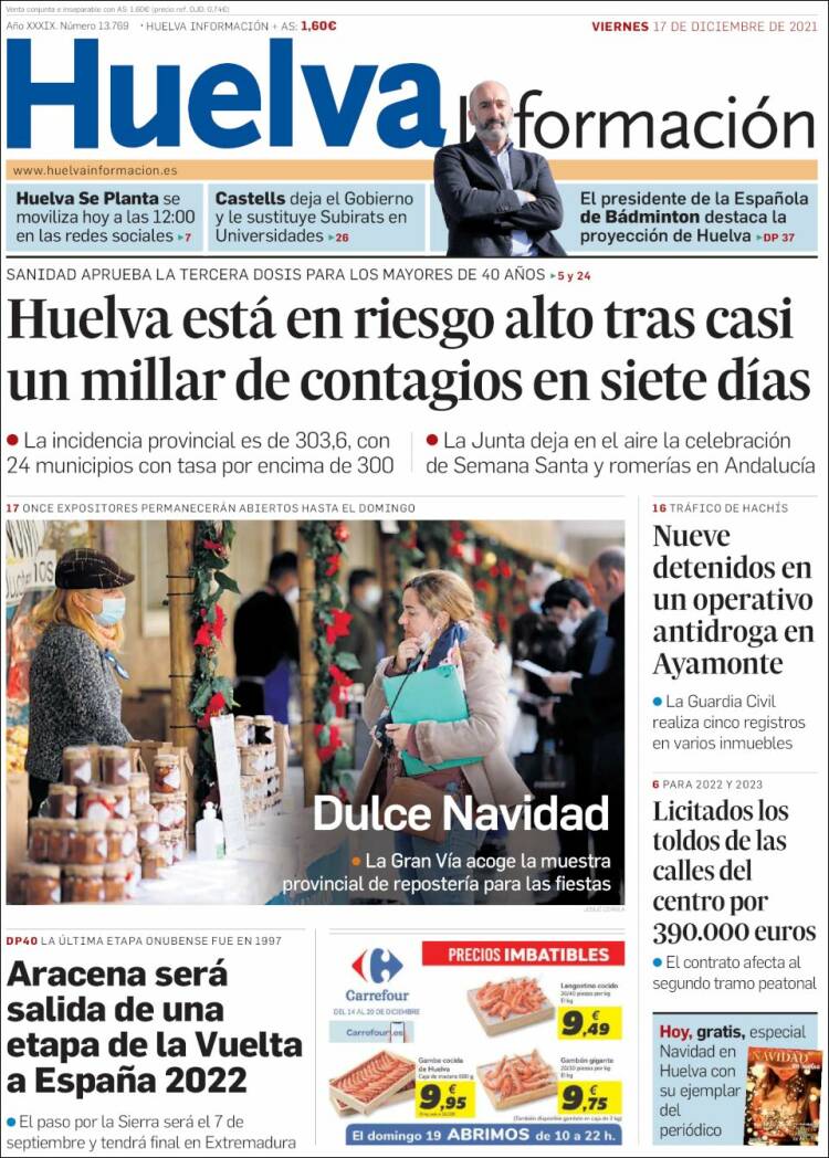 Portada de Huelva Información (Espa&ntilde;a)