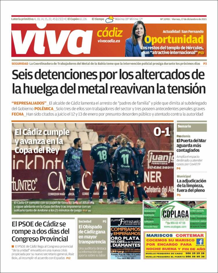 Portada de Información - Cadiz (Espa&ntilde;a)