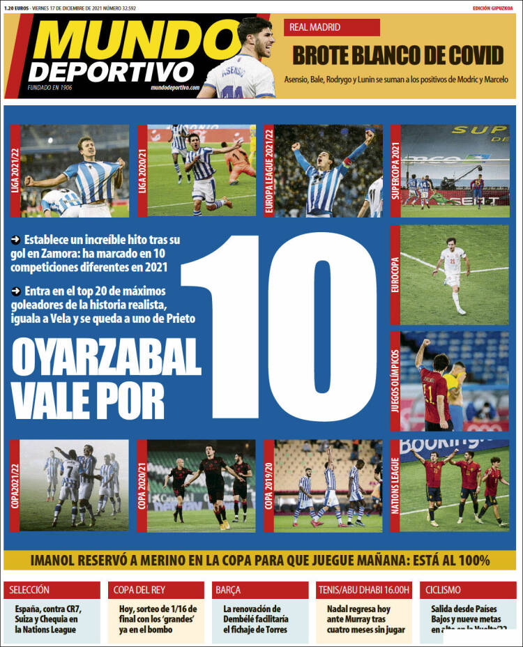 Portada de Mundo Deportivo Gipuzkoa (Espa&ntilde;a)