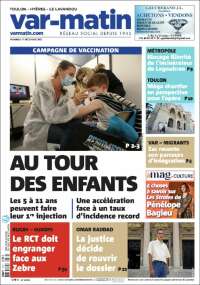 Portada de Nice-Matin (Francia)