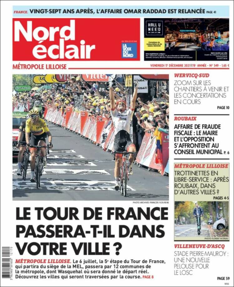 Portada de Nord Éclair (Francia)