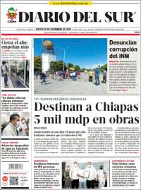 Portada de El Diario del Sur (M&eacute;xico)