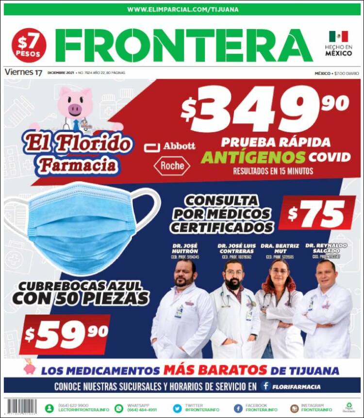 Portada de Frontera (México)