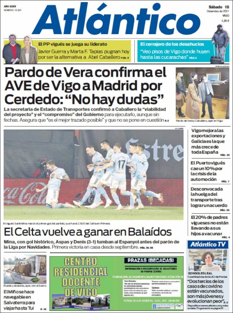 Portada de Atlántico Diario (Espa&ntilde;a)