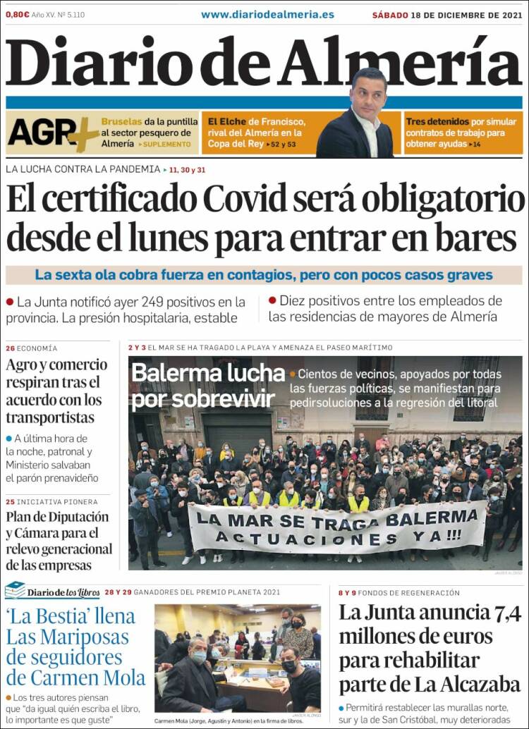 Portada de Diario de Almería (Espa&ntilde;a)