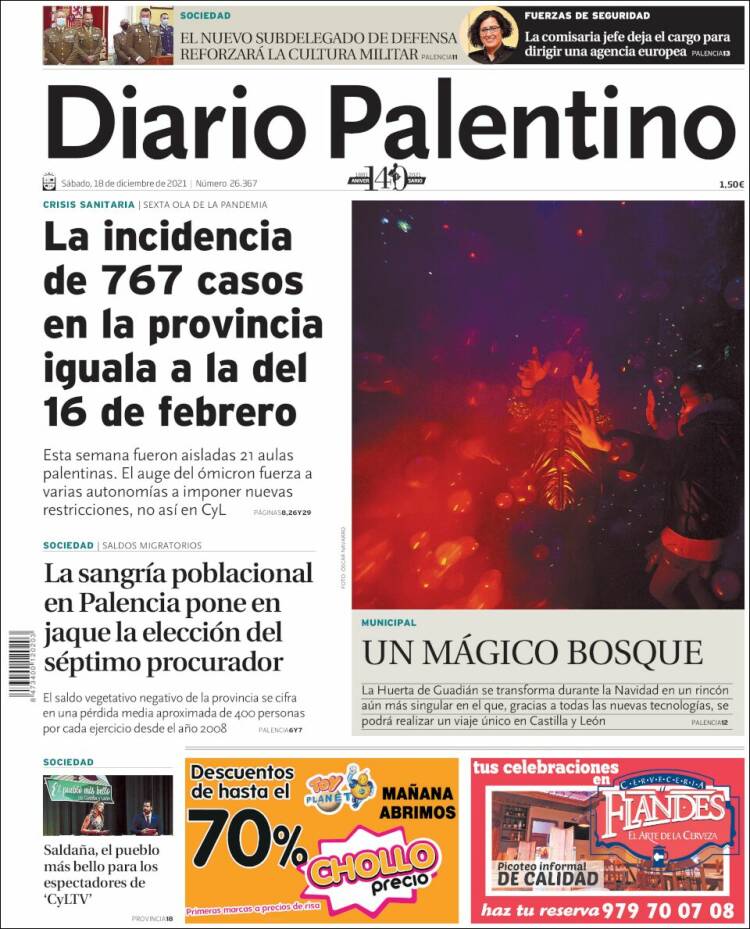 Portada de Diario Palentino (España)