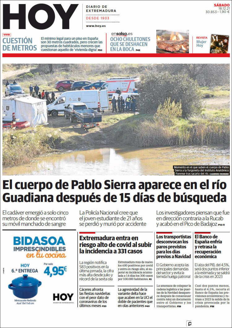 Portada de Hoy - Badajoz (Espa&ntilde;a)