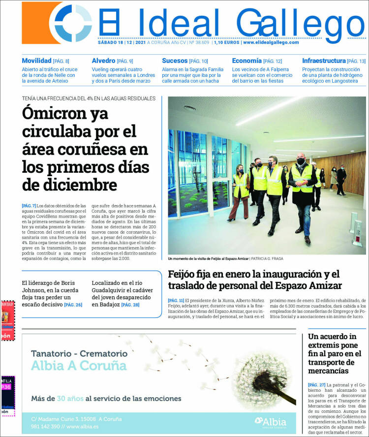 Portada de El Ideal Gallego (Espa&ntilde;a)