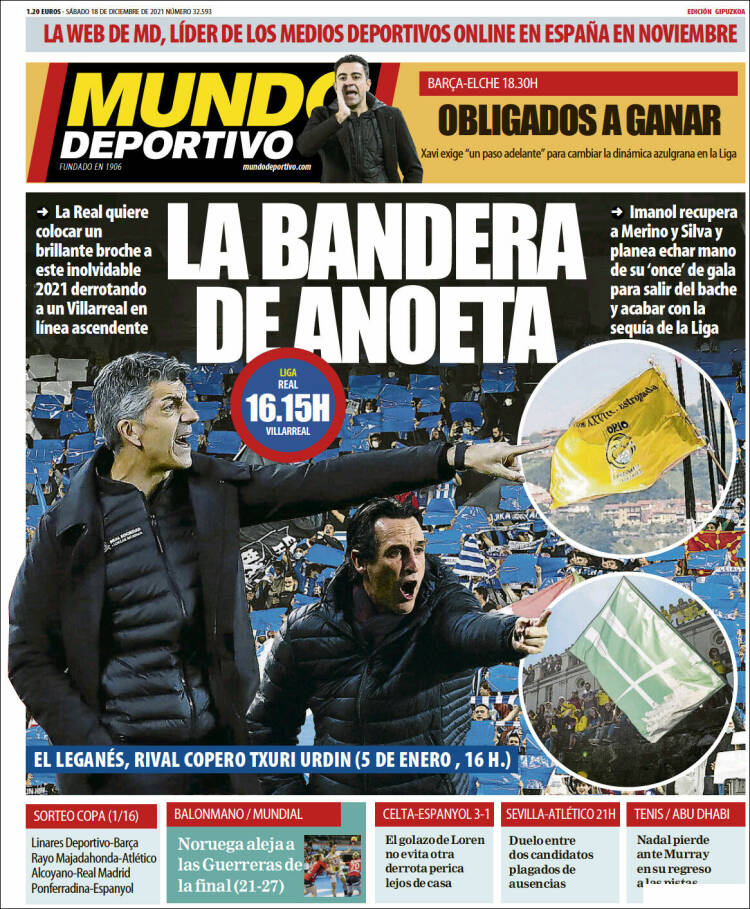 Portada de Mundo Deportivo Gipuzkoa (Espa&ntilde;a)
