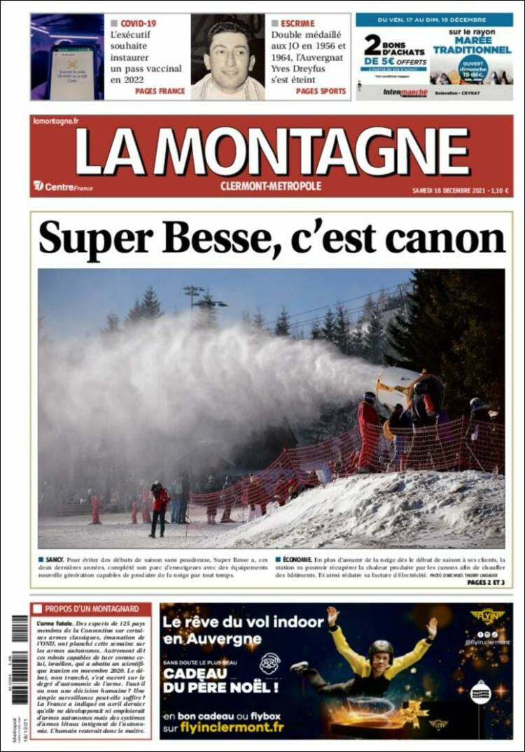 Portada de La Montagne (Francia)