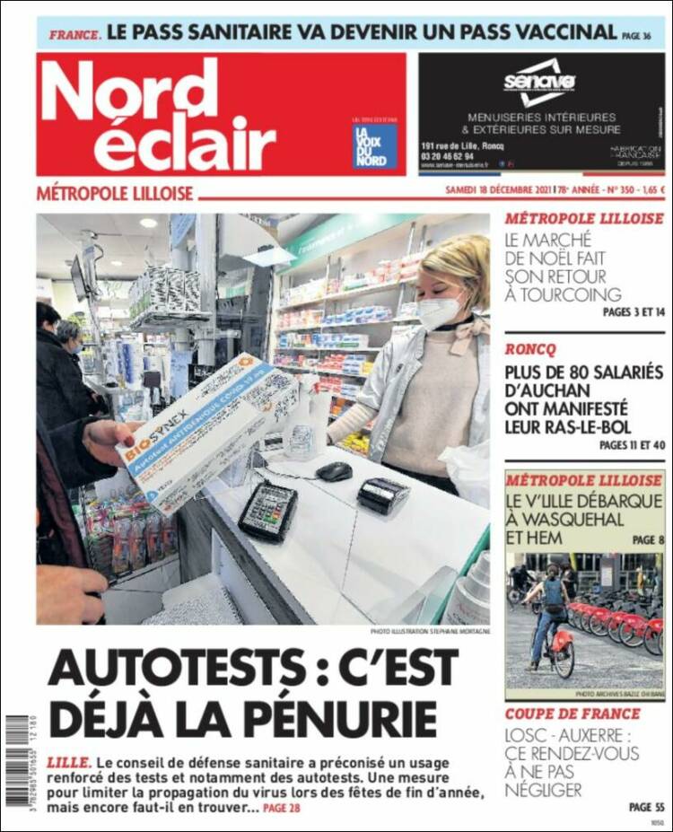 Portada de Nord Éclair (Francia)