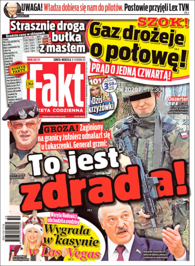 Portada de Fakt (Polonia)
