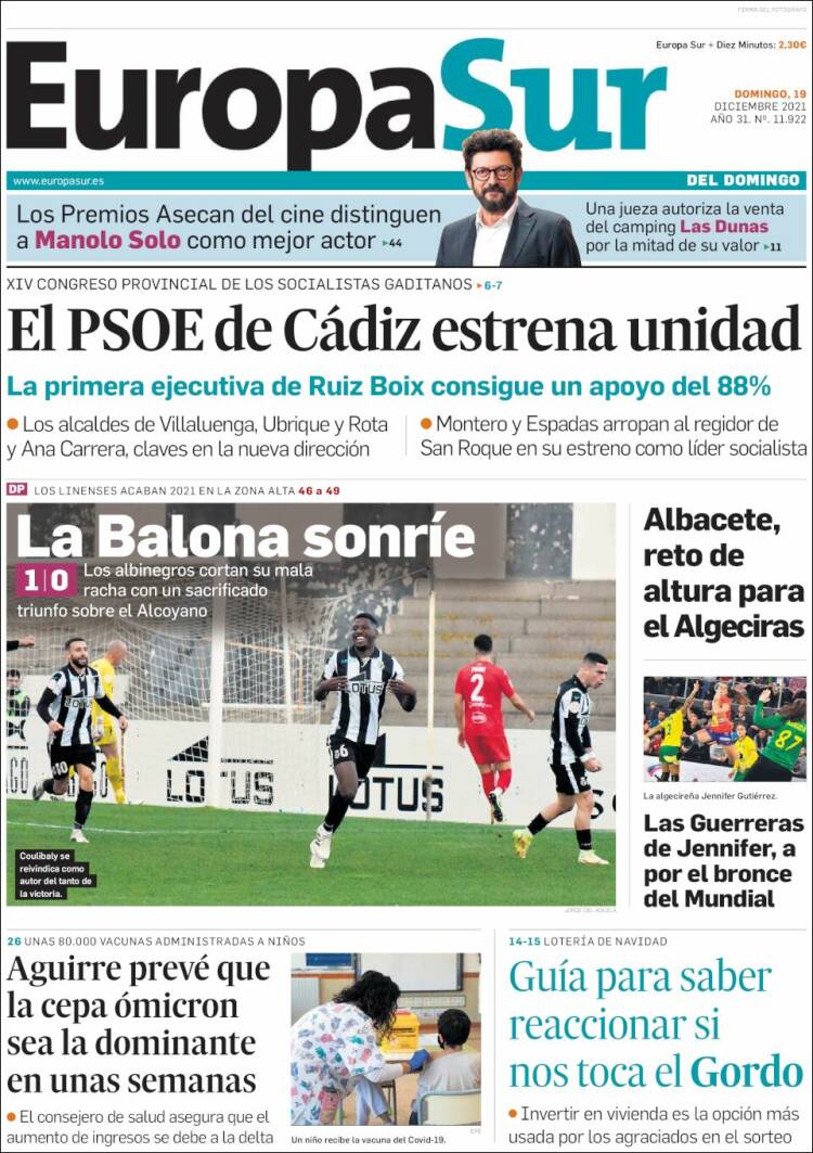 Portada de Europa Sur (Espa&ntilde;a)