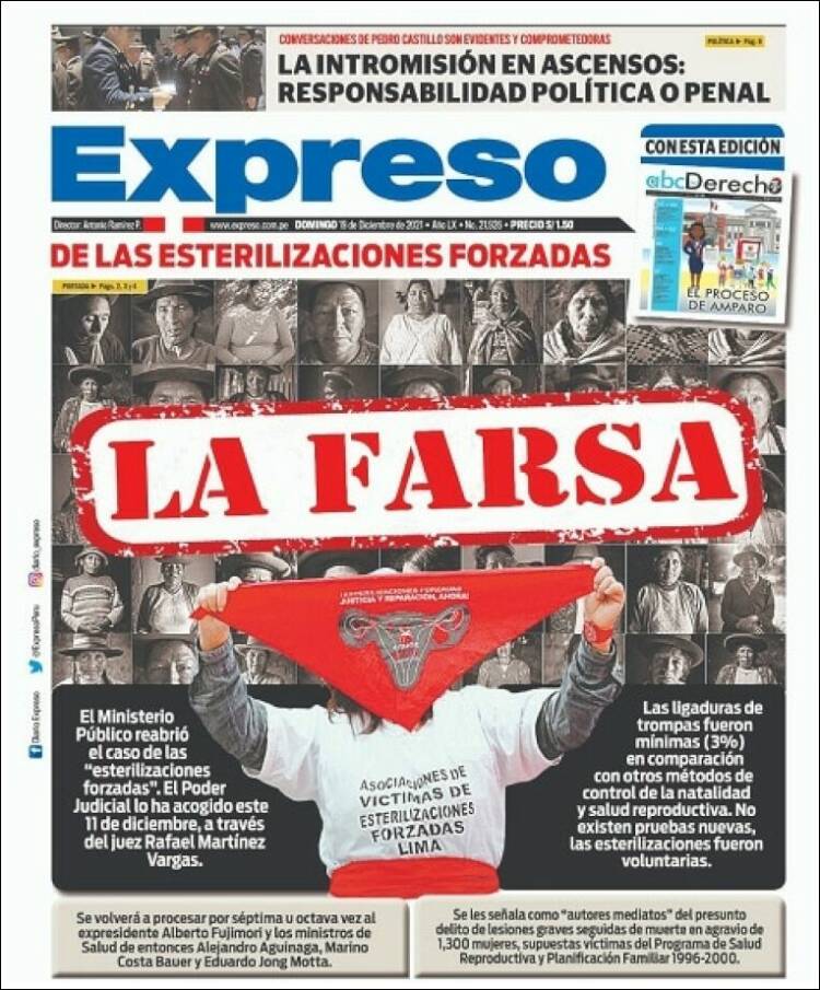 Portada de Expreso (Perú)