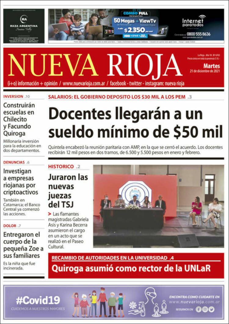 Portada de Nueva Rioja (Argentina)