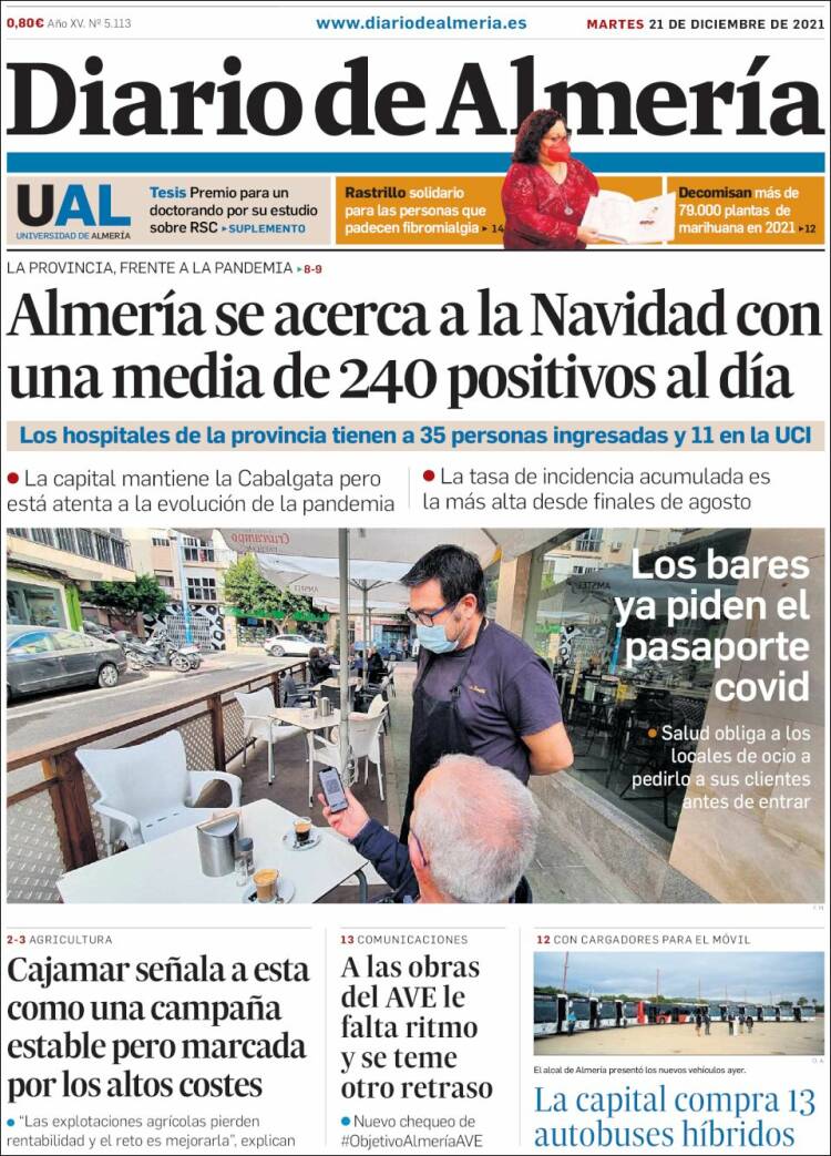 Portada de Diario de Almería (Espa&ntilde;a)