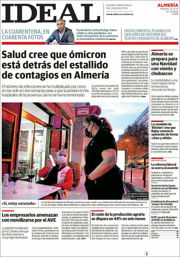 Portada de Ideal Almeria (Espa&ntilde;a)