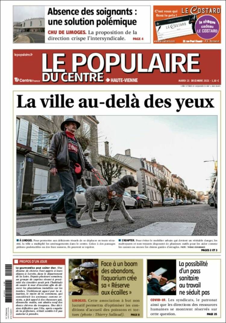 Portada de Le Populaire du Centre (Francia)