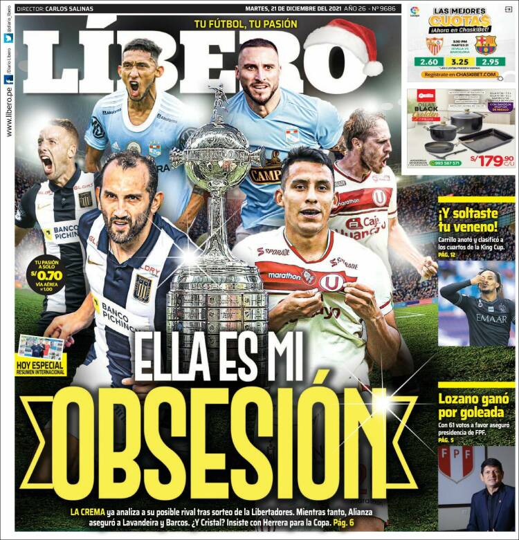 Portada de Líbero (Per&uacute;)