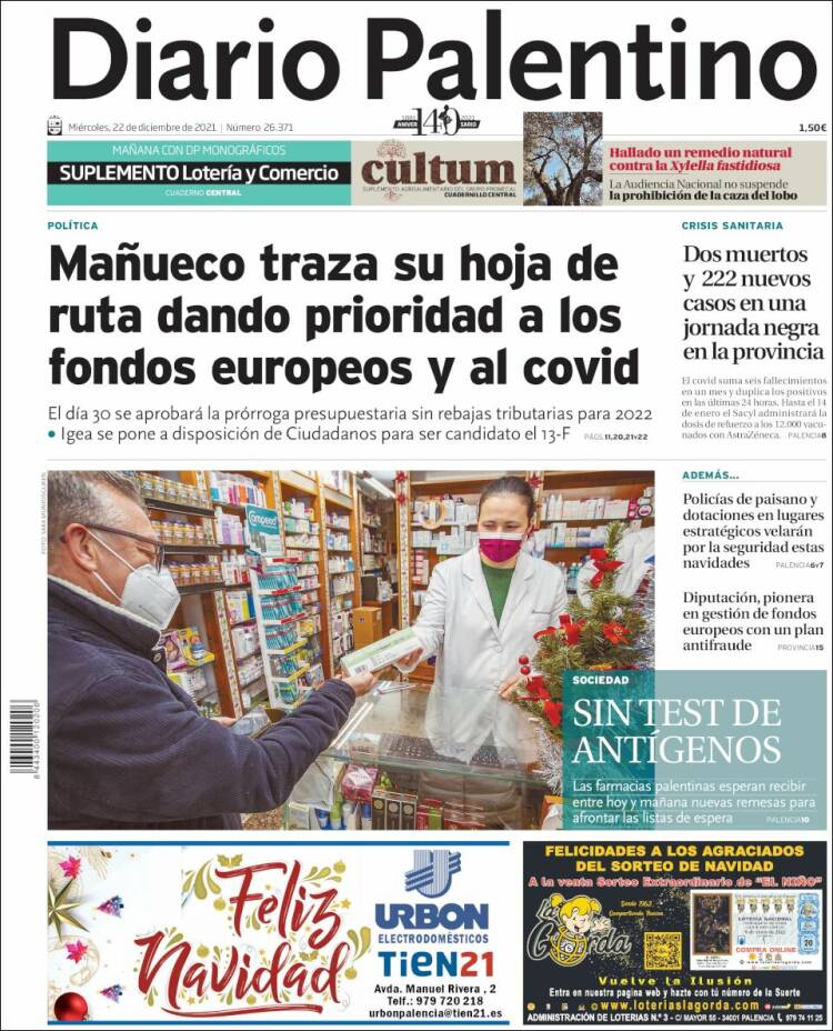 Portada de Diario Palentino (España)