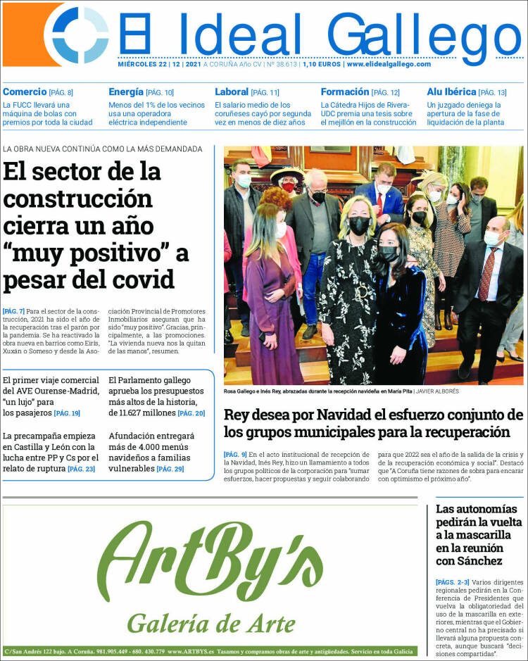 Portada de El Ideal Gallego (España)