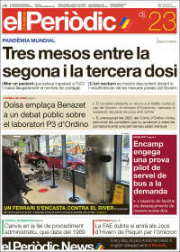 Portada de El Periòdic d'Andorra (Andorra)
