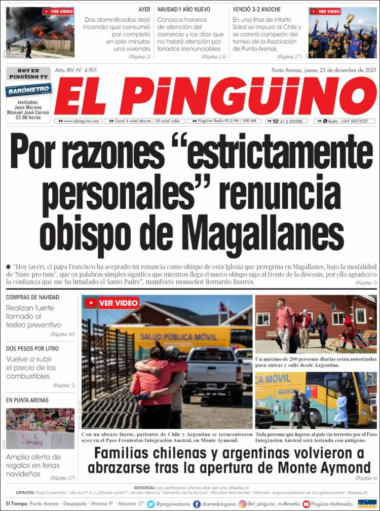 Portada de El Pingüino (Chile)