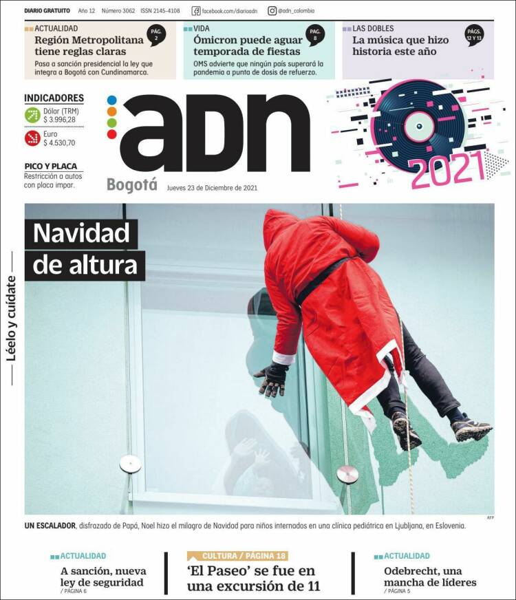 Portada de ADN - Bogotá (Colombia)