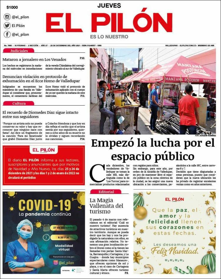 Portada de El Pilón (Colombia)