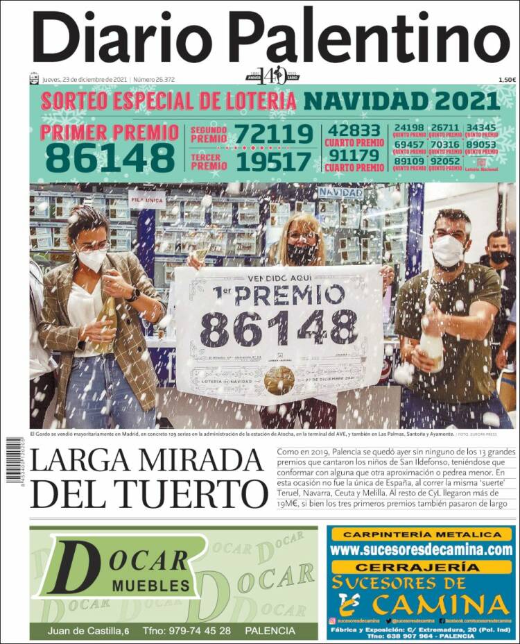 Portada de Diario Palentino (Espa&ntilde;a)