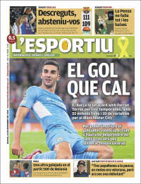 Portada de L'Esportiu (Espa&ntilde;a)