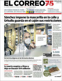 Portada de El Correo - Álava (Espa&ntilde;a)