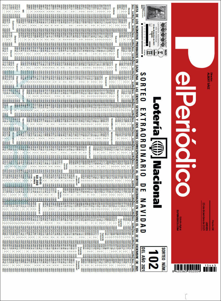 Portada de El Periódico (Espa&ntilde;a)